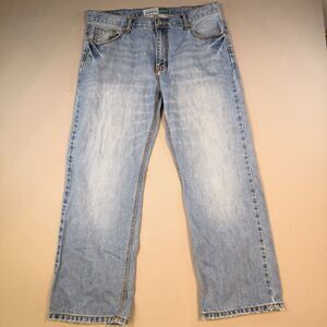 Duluth Jeans Mens Sz 48x30 Blue Ballroom Double Flex Jeans Straight Relaxed Fit